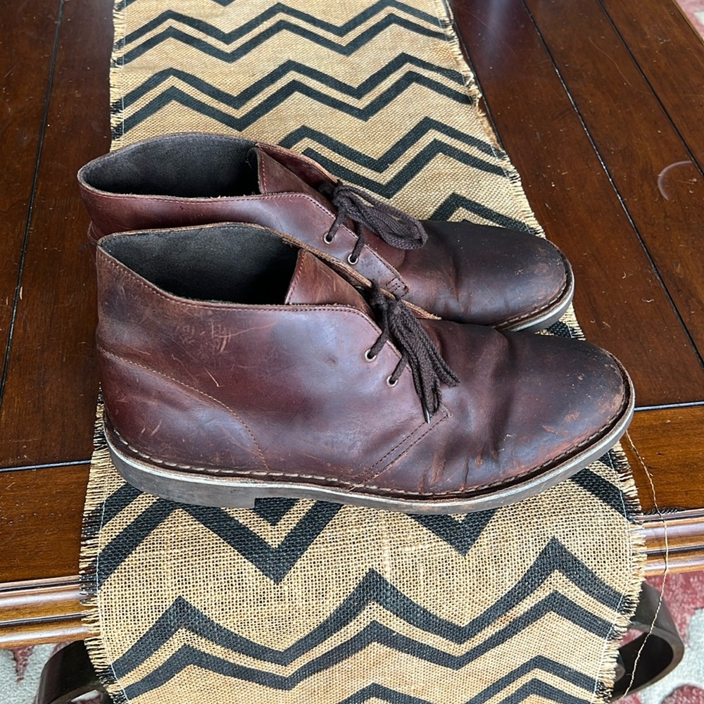 Clarks Desert Boots - Brown leather - 11.5